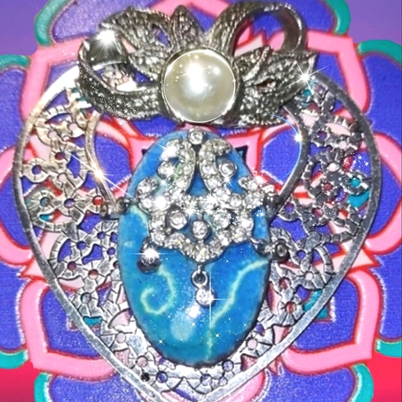 Compact Make-up Case Touch-up Magnifying Mirror Mandala Background Design - Picture 8 of 13